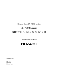 Click here to download HD6417750SF167 Datasheet