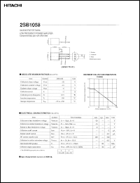 Click here to download 2SB1058 Datasheet