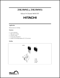 Click here to download 2SK1869 Datasheet