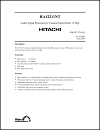 Click here to download HA12211 Datasheet