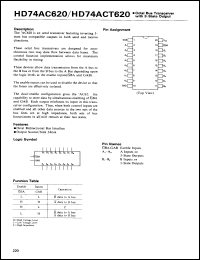 Click here to download HD74ACT620P Datasheet