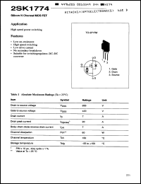 Click here to download 2SK1774 Datasheet