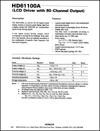 Click here to download HD61100A Datasheet