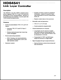 Click here to download HD64541C01CP Datasheet