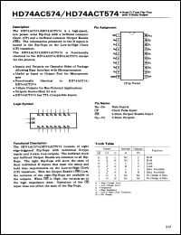 Click here to download HD74AC574P Datasheet