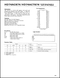 Click here to download HD74AC674P Datasheet