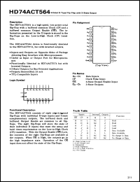 Click here to download HD74ACT564P Datasheet