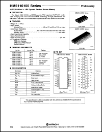 Click here to download HM5116100Z7 Datasheet