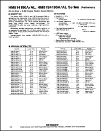 Click here to download HM514190ZP10 Datasheet