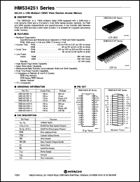 Click here to download HM534251AJ8 Datasheet