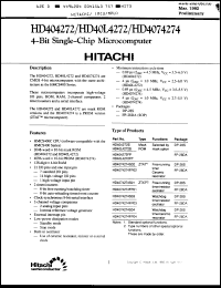 Click here to download HD4074274FP02 Datasheet