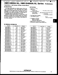 Click here to download HM51S4800ALJ10 Datasheet