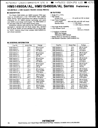 Click here to download HM51S4900ALRR8 Datasheet