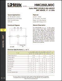 Click here to download HMC292LM3C Datasheet