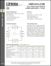 Click here to download HMC441LC3B Datasheet