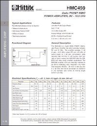 Click here to download HMC459 Datasheet