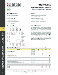 Click here to download HMC972LP5E Datasheet