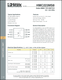 Click here to download HMC223MS8_00 Datasheet