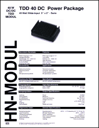 Click here to download TDD402415D Datasheet