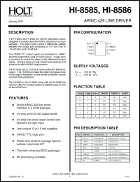 Click here to download HI-8585PDT Datasheet