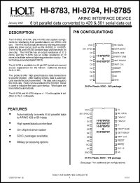 Click here to download HI-8785PSI Datasheet