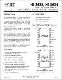 Click here to download HI-8684PSTF-10 Datasheet