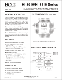 Click here to download HI-8010JF-85 Datasheet