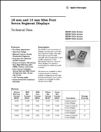 Click here to download HDSP-316G-KH500 Datasheet