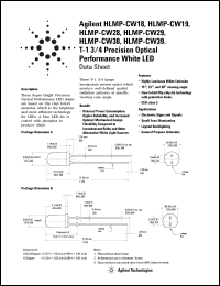 Click here to download HLMP-CW19-T0100 Datasheet