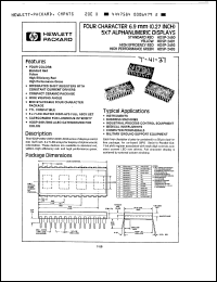 Click here to download HDSP2491 Datasheet