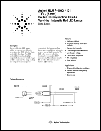 Click here to download HLMP-4100-SY000 Datasheet