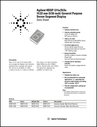 Click here to download HDSP-511Y-0L000 Datasheet