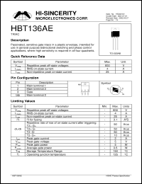 Click here to download HBT136AE Datasheet