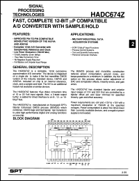 Click here to download HADC674ZACN Datasheet