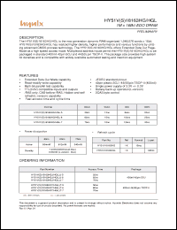 Click here to download HY51VS18163HGLJ-7 Datasheet