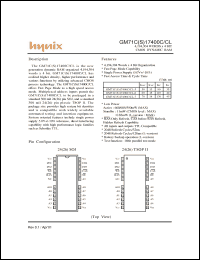 Click here to download GM71C17400CJ Datasheet