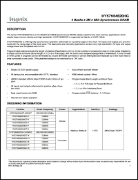 Click here to download HY57V64820HGLT-5 Datasheet