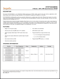 Click here to download HY57V64420HGT-K Datasheet