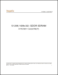 Click here to download HY5DW113222FMP-2 Datasheet