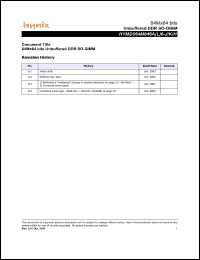 Click here to download HYMD564M646A6-H Datasheet