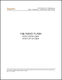 Click here to download HY27UF161G2A Datasheet