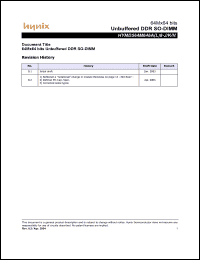 Click here to download HYMD564M646A8-H Datasheet