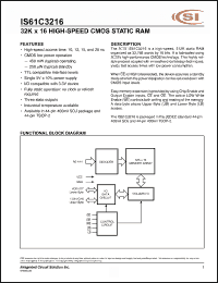Click here to download IS61C3216-20TI Datasheet