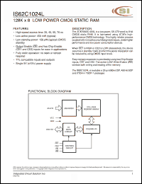 Click here to download IS62C1024L-55TI Datasheet