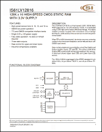 Click here to download IS61LV12816-12KI Datasheet