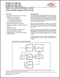 Click here to download IC62LV12816L-100T Datasheet