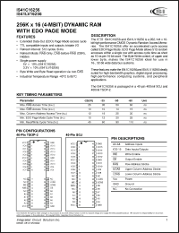 Click here to download IS41LV16256-50T Datasheet