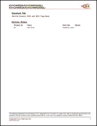 Click here to download IC41LV44002AS-60J Datasheet