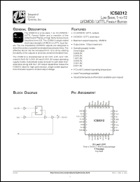 Click here to download ICS8312AYLF Datasheet