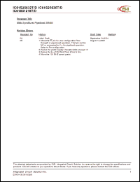 Click here to download IC61S25636D-133TQI Datasheet